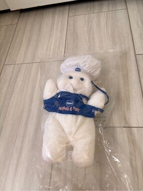 Vintage 1998 Pillsbury Doughboy Plush Giggling Doll Apron NEW SEALED